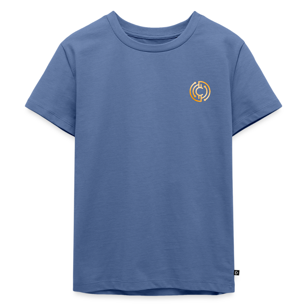 Kinder Premium T-Shirt The City + Logo - Taubenblau