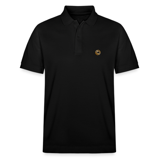 Bio-Poloshirt Herren Logo - Schwarz