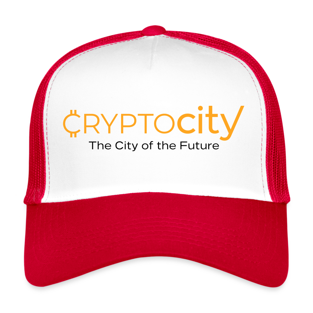 Trucker Cap The City of the Future - Weiß/Rot