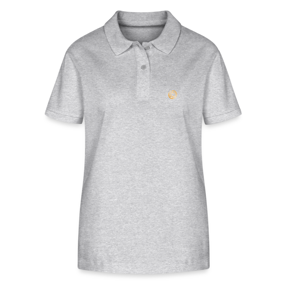 Frauen Bio-Poloshirt The City + Logo - Grau meliert