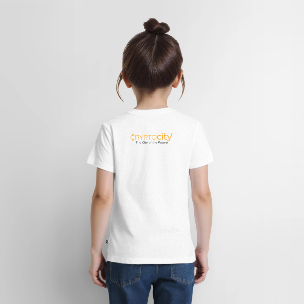 Kinder Premium T-Shirt The City + Logo - Weiß