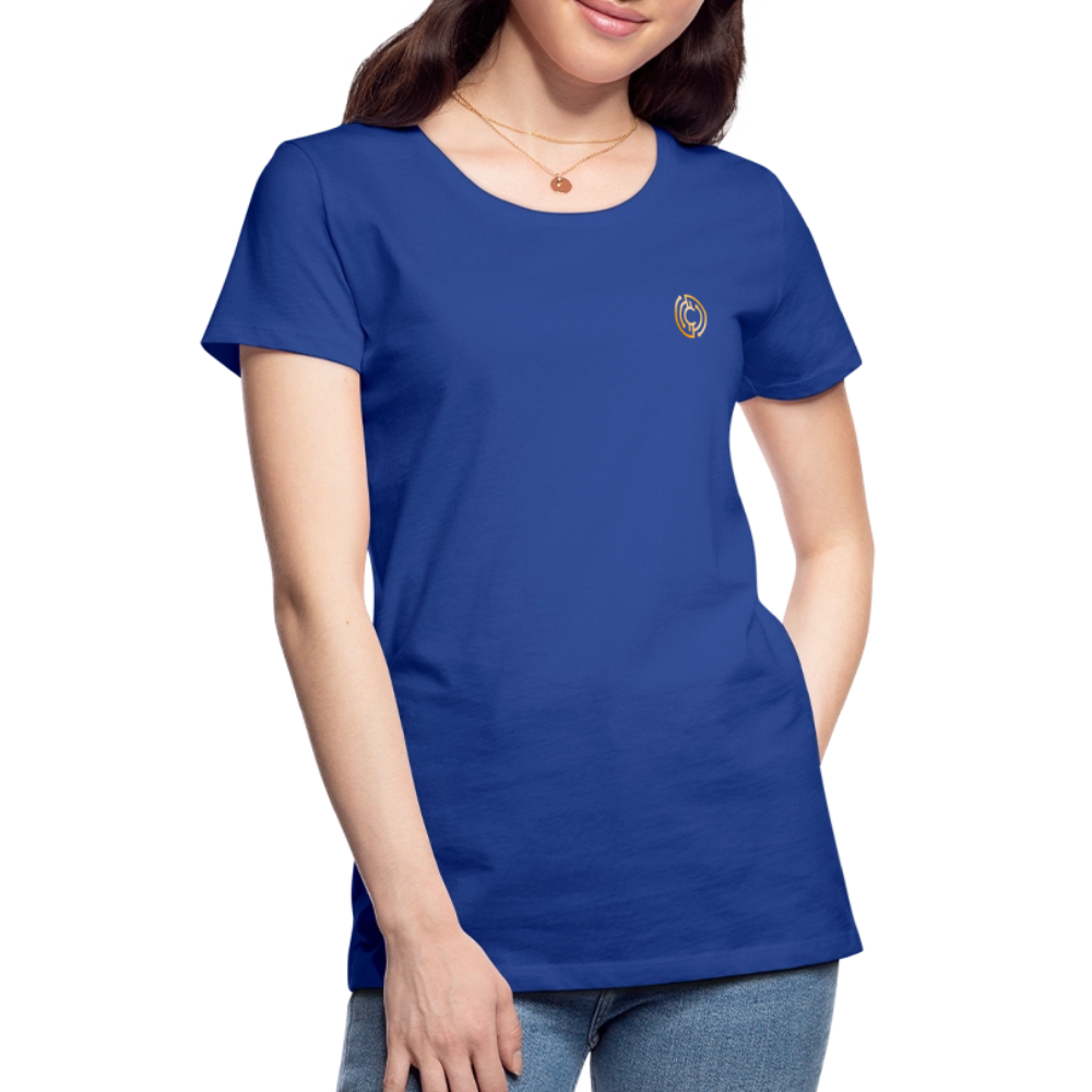 Frauen Premium T-Shirt Logo - Königsblau