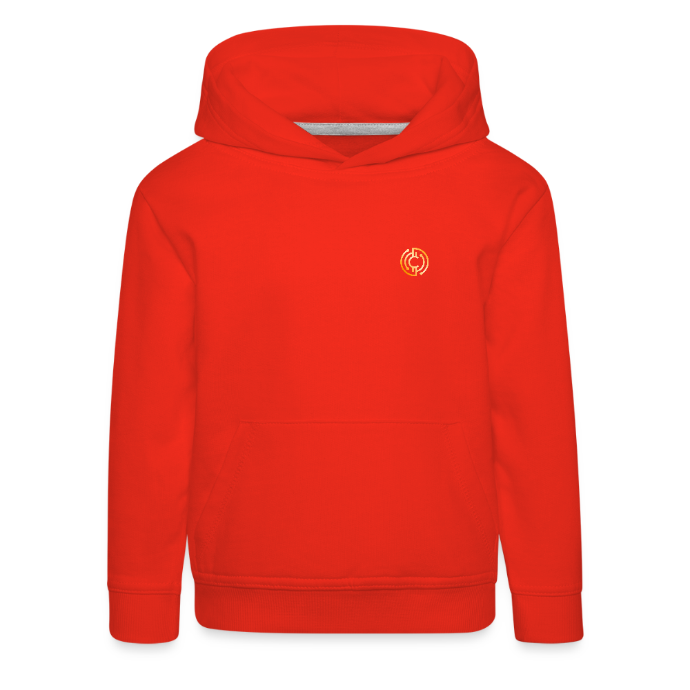 Kinder Premium Hoodie The City + Logo - Rot