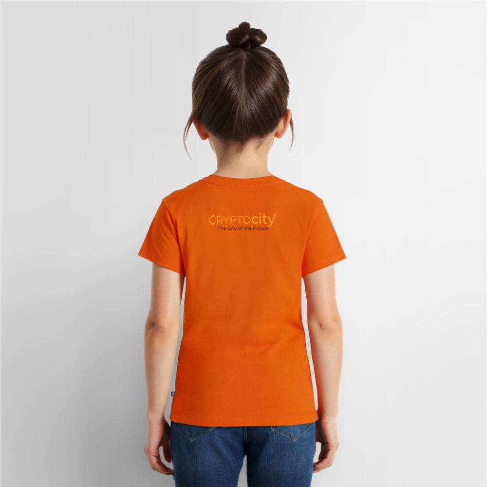 Kinder Premium T-Shirt The City + Logo - Orange 