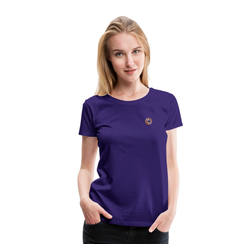 Frauen Premium T-Shirt The City + Logo - Lila
