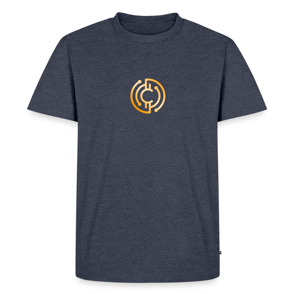 Männer Premium T-Shirt - The City + Logo - Iron Man Edition - Jeansblau 