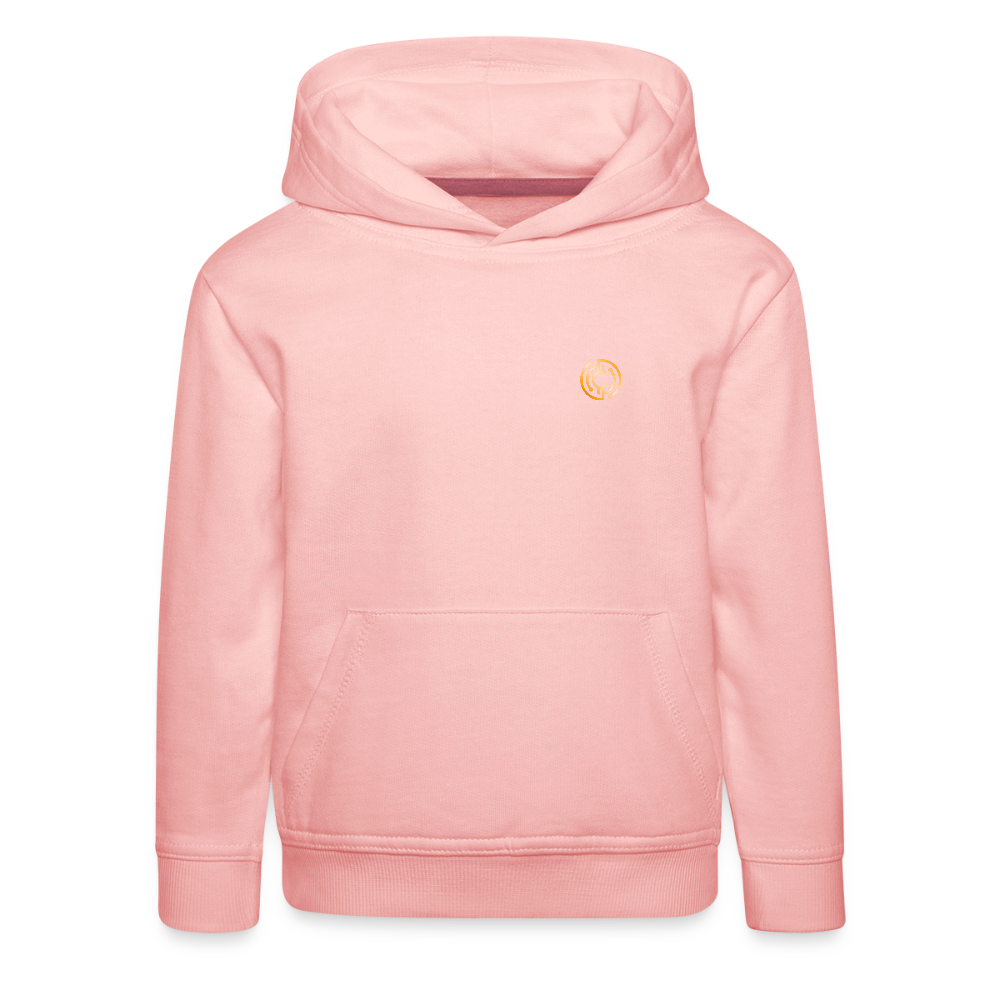 Kinder Premium Hoodie The City + Logo - Kristallrosa