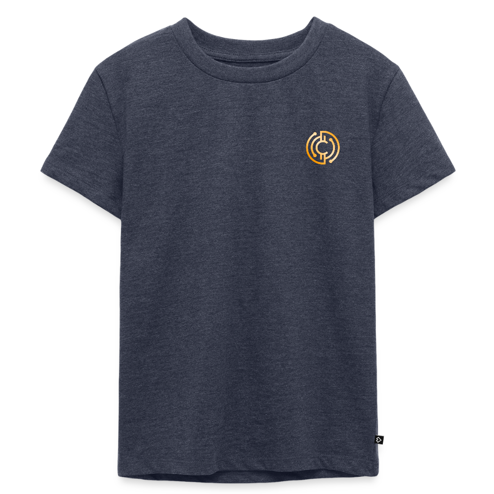 Kinder Premium T-Shirt The City + Logo - Jeansblau 