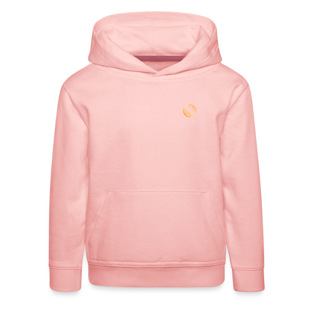 Kinder Premium Hoodie Logo - Kristallrosa