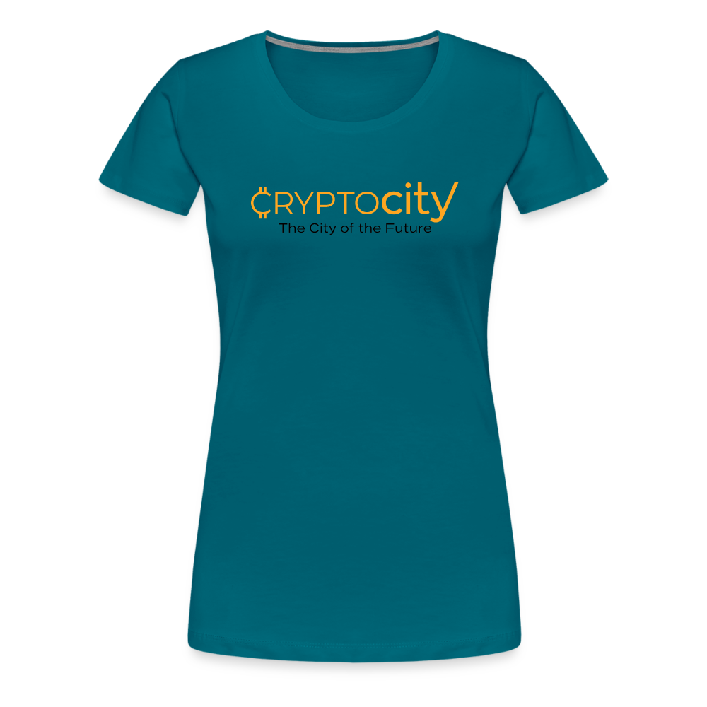 Frauen Premium T-Shirt The City of the Future - Divablau