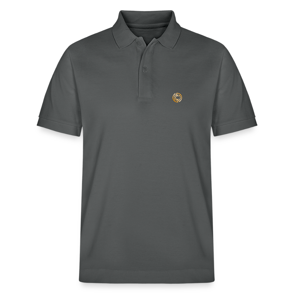 Bio-Poloshirt Herren The City + Logo - Anthrazit