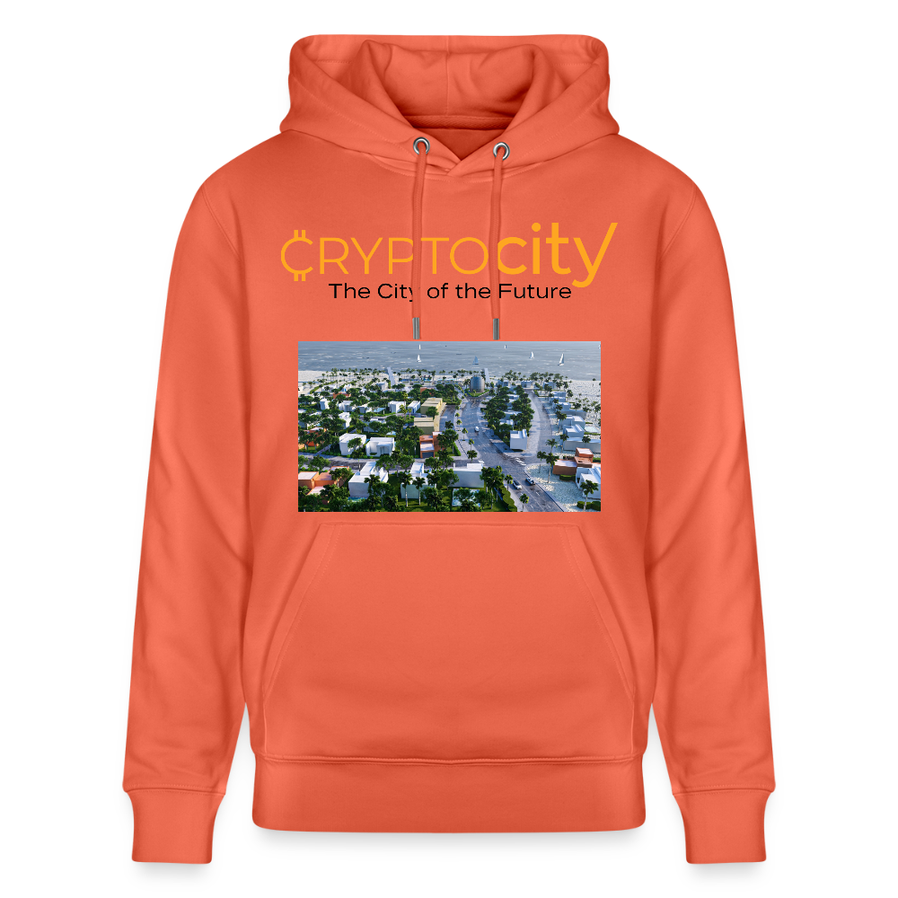Unisex Bio-Hoodie The City of the Future - Hellrot