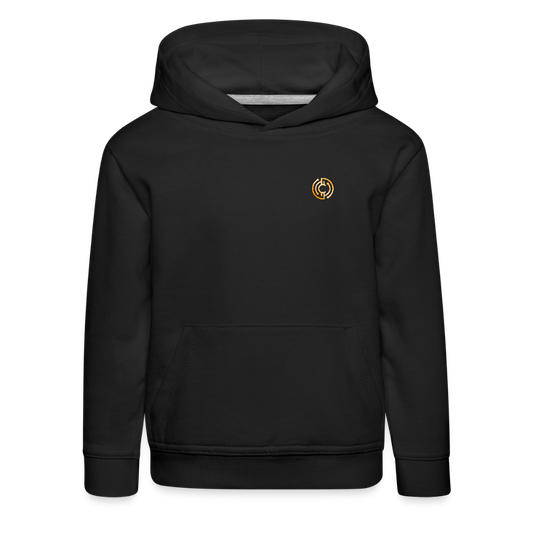 Kinder Premium Hoodie Logo - Schwarz