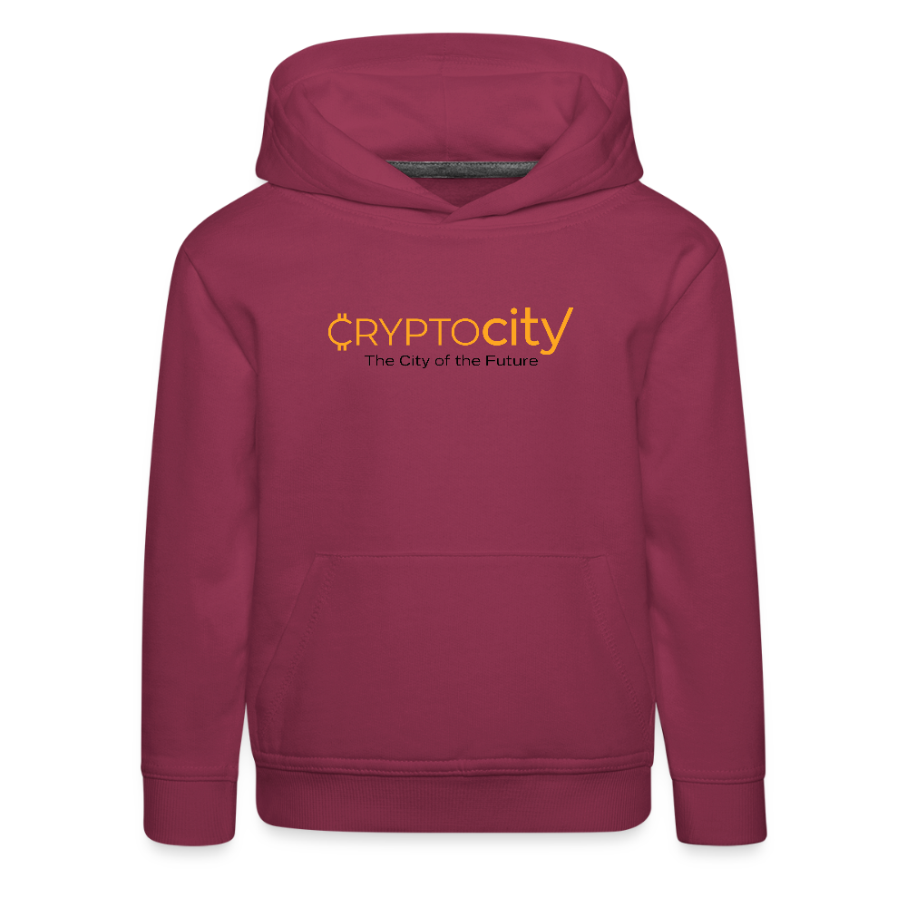 Kinder Premium Hoodie The City of the Future - Bordeaux
