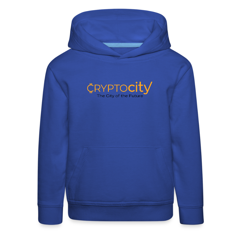 Kinder Premium Hoodie The City of the Future - Royalblau