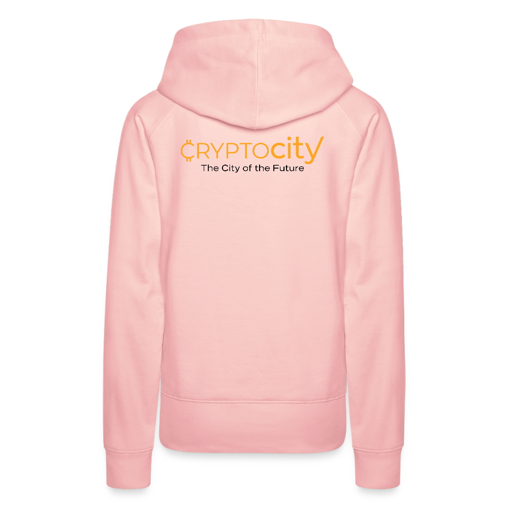 Frauen Premium Hoodie The City + Logo - Kristallrosa