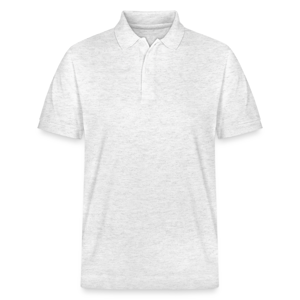 Herren Bio-Poloshirt The City of the Future - Weiß meliert